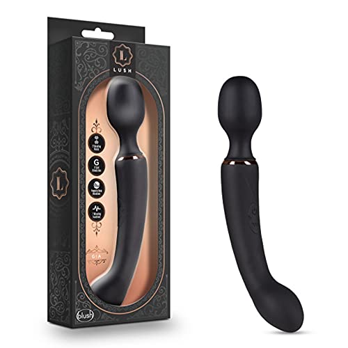 Premium Adult Sex Toys - Lush Gia Black Vibrator for Women | Waterproof, App-Controlled, Powerful Clitoral & G-Spot Stimulation | Perfect for Solo Play & Couples Intimacy