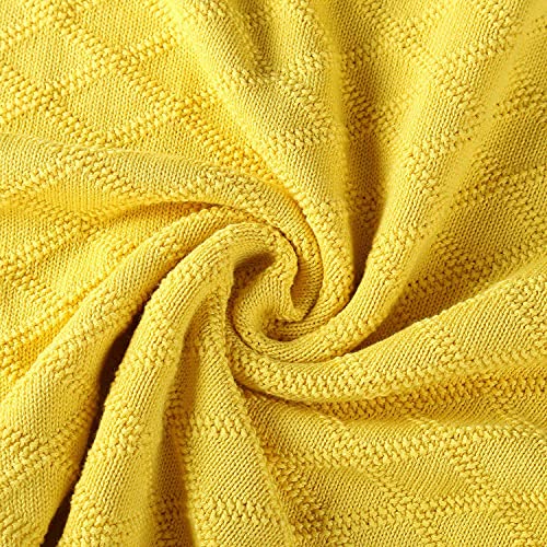 Bright Yellow, X Pattern