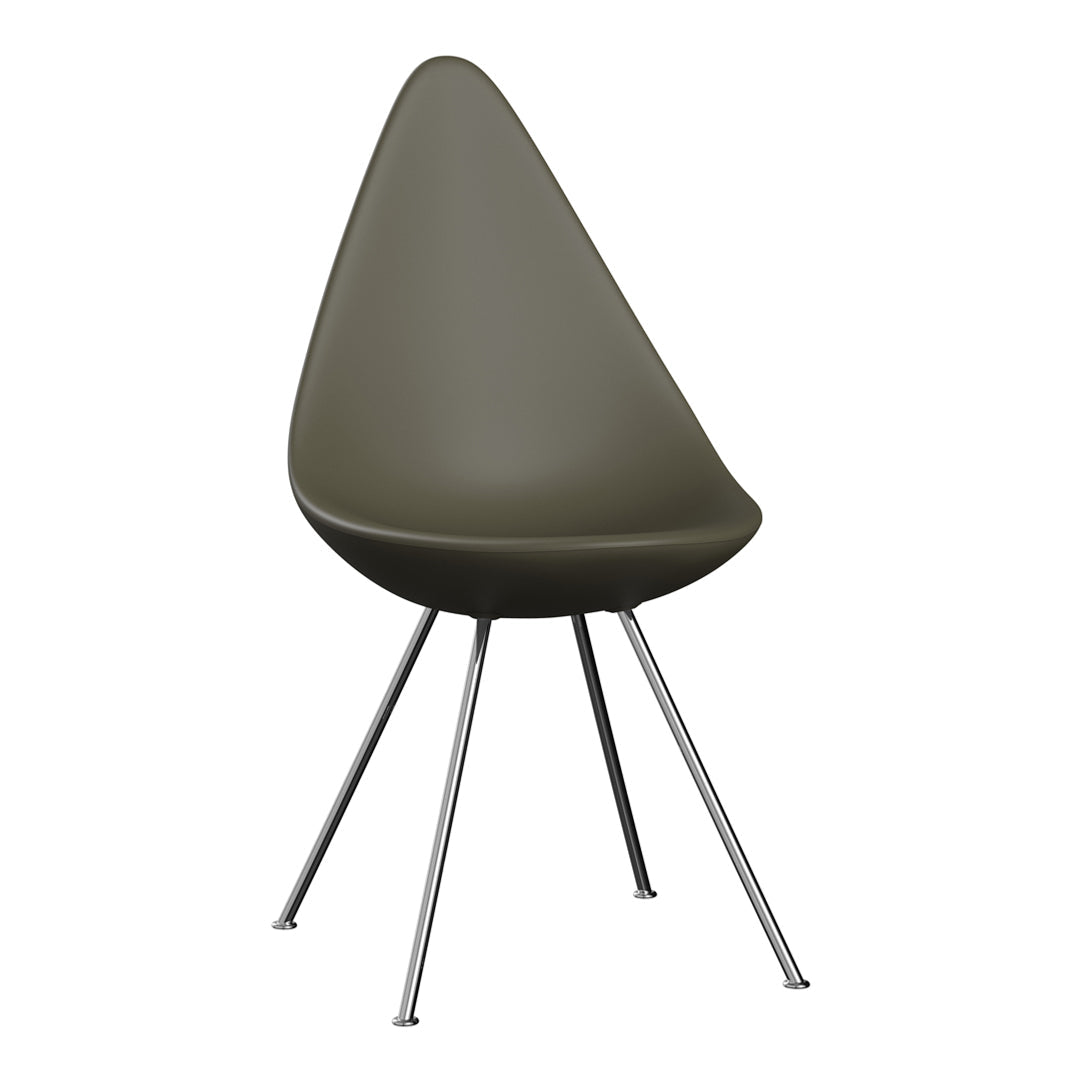 Drop Chair Plastic - Modern Lightweight Indoor/Outdoor Stackable Chair for Home, Office, and Patio Use