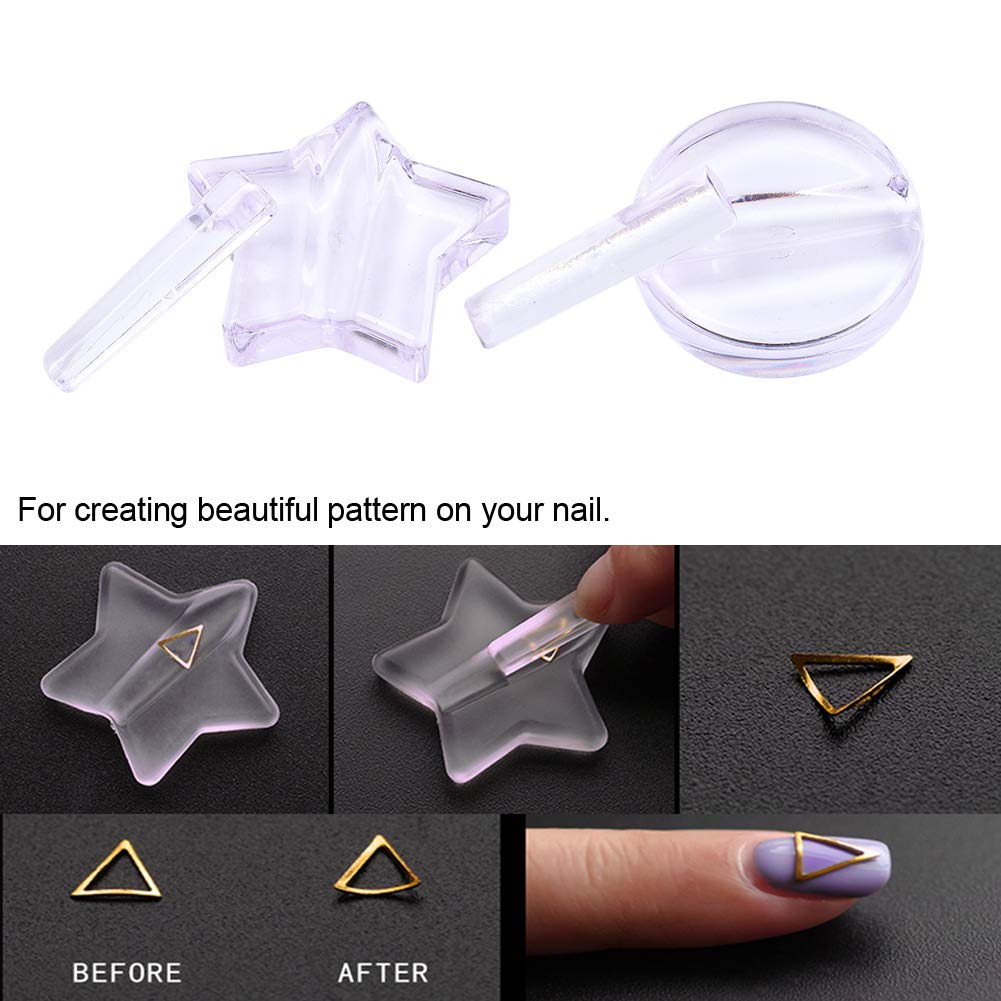 Eco-Friendly Nail Art Mold Kit - Reusable Nail Art Templates & DIY Nail Design Tools for Home Manicure - Perfect for Salon, Party & Gift Giving