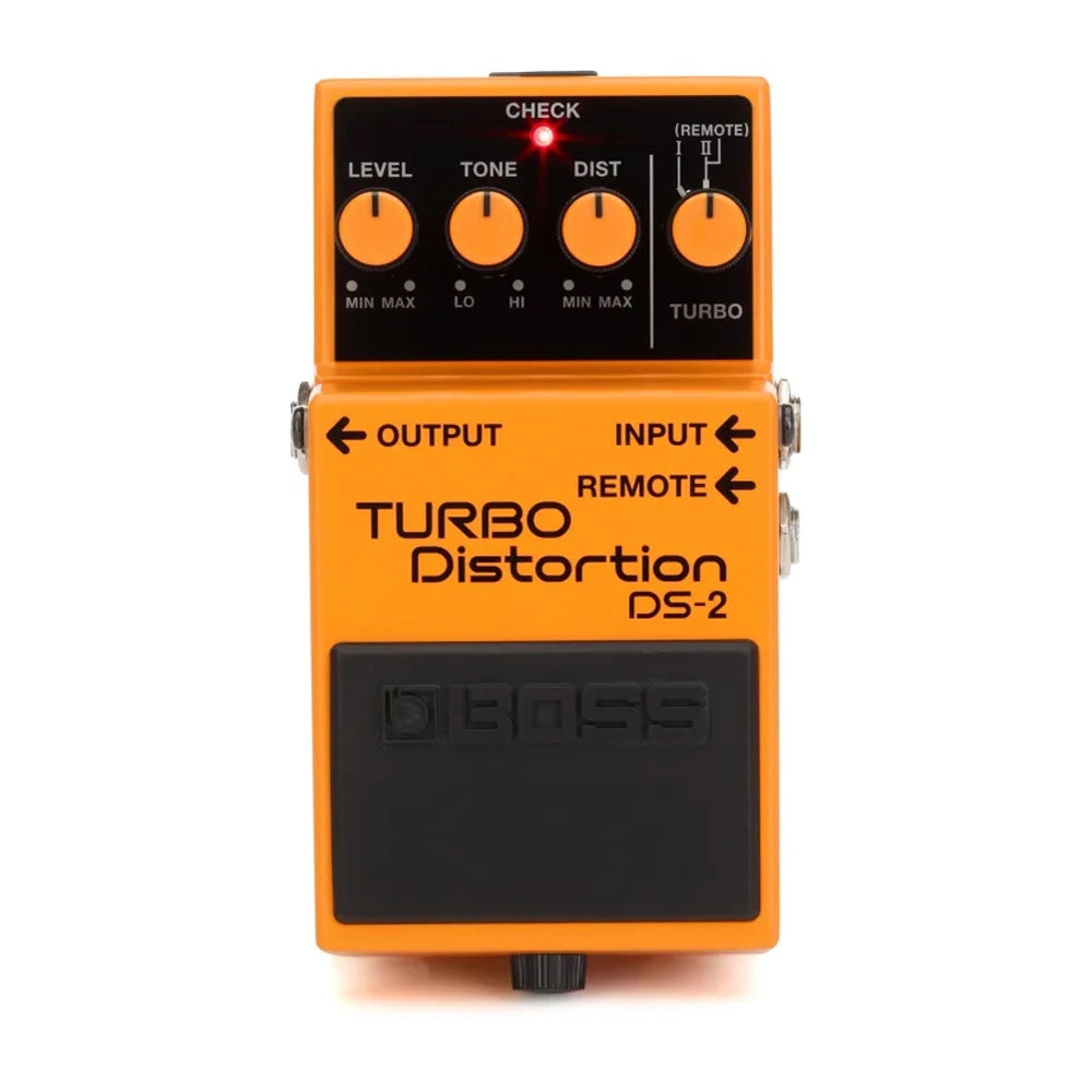 Boss DS-2 Turbo Distortion Guitar Effects Pedal with Remote Jack - Perfect for Rock, Metal & Live Performances