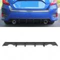 Duokon Rear Bumper Diffuser Lip - Matte Black Car Body Kit for 2016-2018 4-Door Sedan | Enhances Aerodynamics & Sporty Style for Street Racing & Car Shows