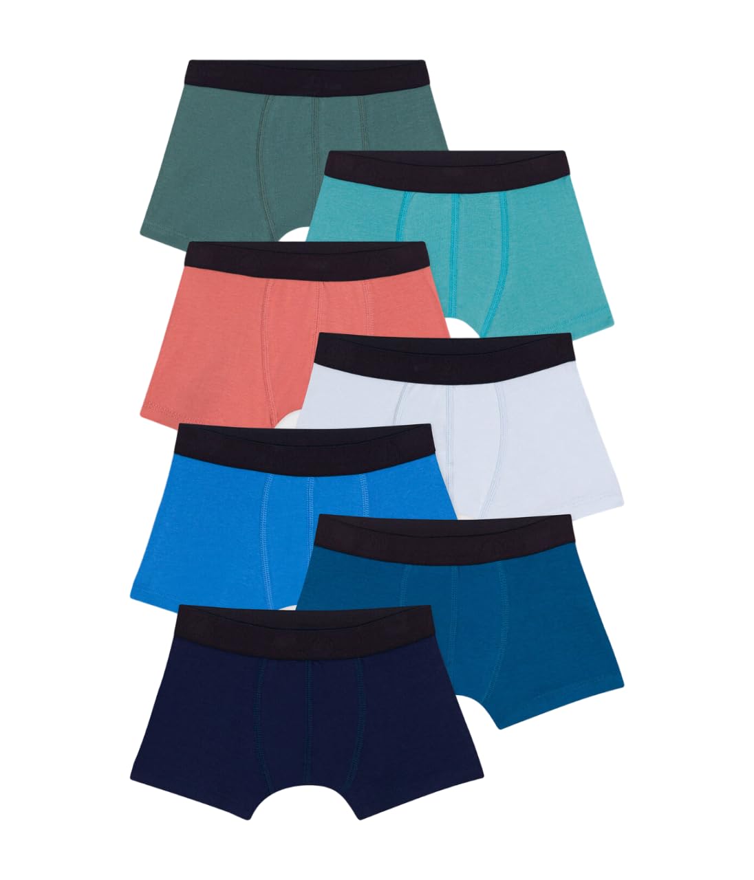 Petit Bateau Boys' Cotton Boxer Briefs 7-Pack - Soft Comfort Underwear for Kids Ages 2-12 Years | Perfect for School, Play & Everyday Wear