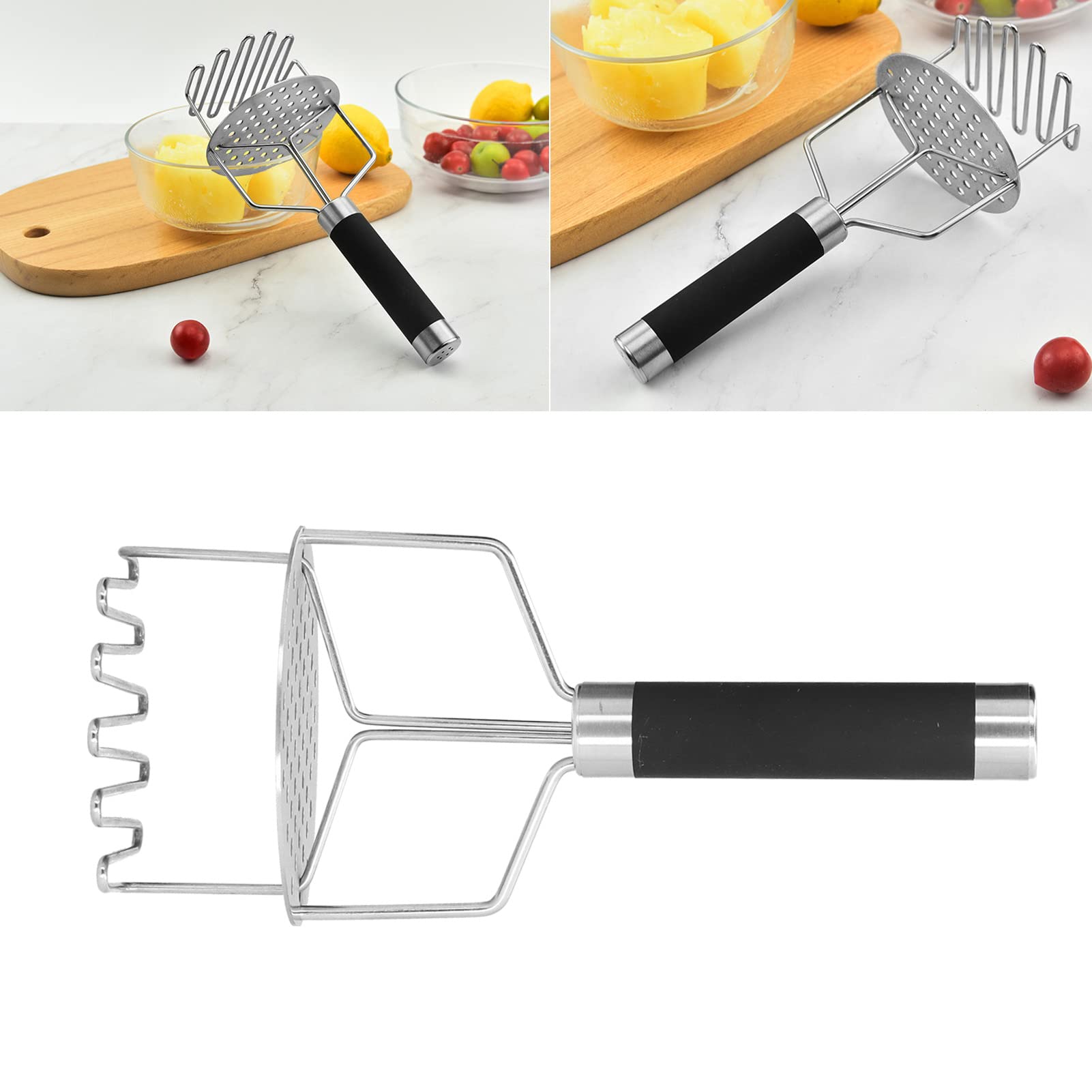 Stainless Steel Potato Ricer & Masher - Heat Resistant Kitchen Tool for Perfect Mashed Potatoes, Baby Food & Purees | Ideal for Home Cooking, Restaurants & Meal Prep