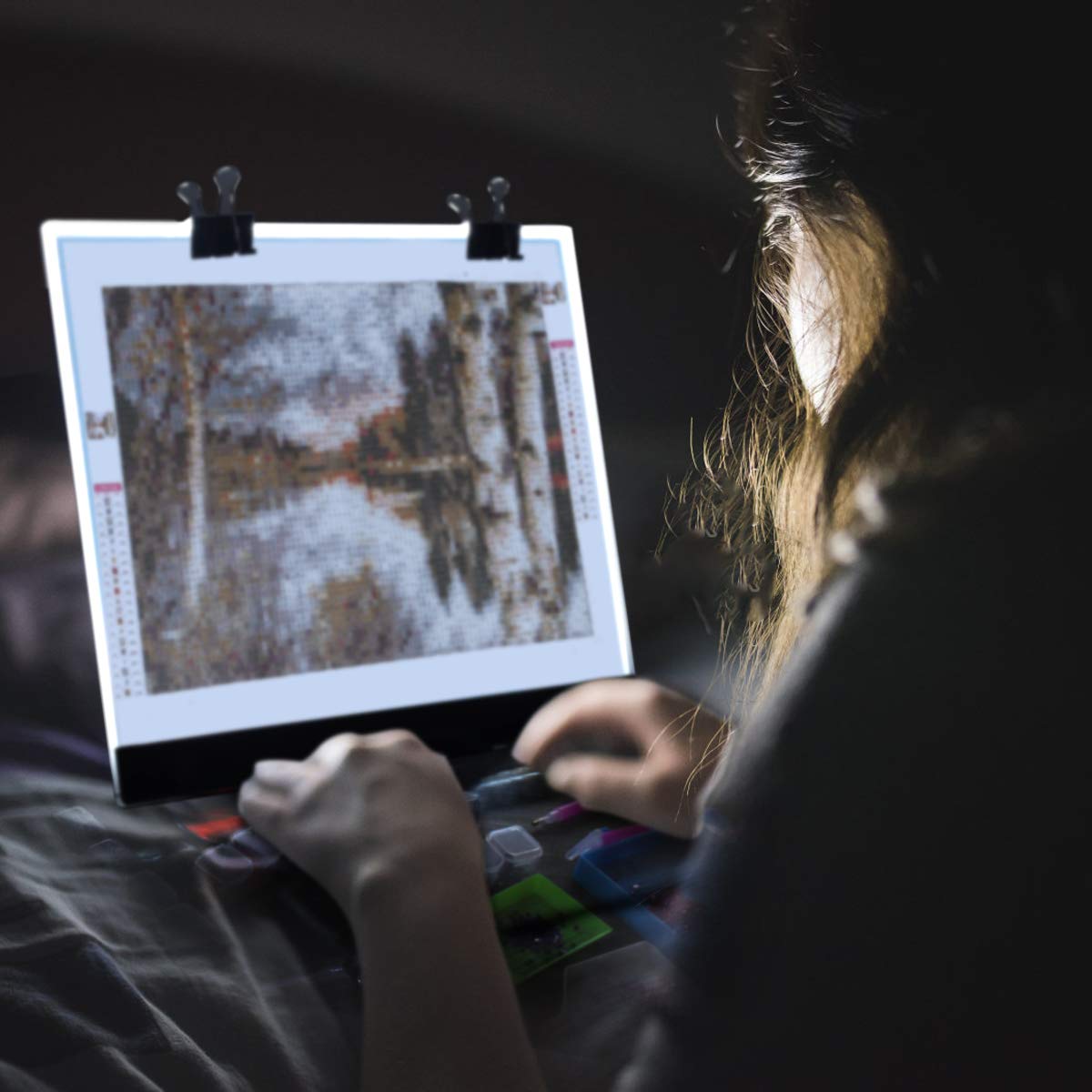 A2 Diamond Painting LED Light Pad Kit - Dimmable Tracing Light Table for DIY Art & Crafts, Perfect for 5D Full & Partial Drill Diamond Painting - Ideal for Home Decor, Gifts & Relaxation Therapy