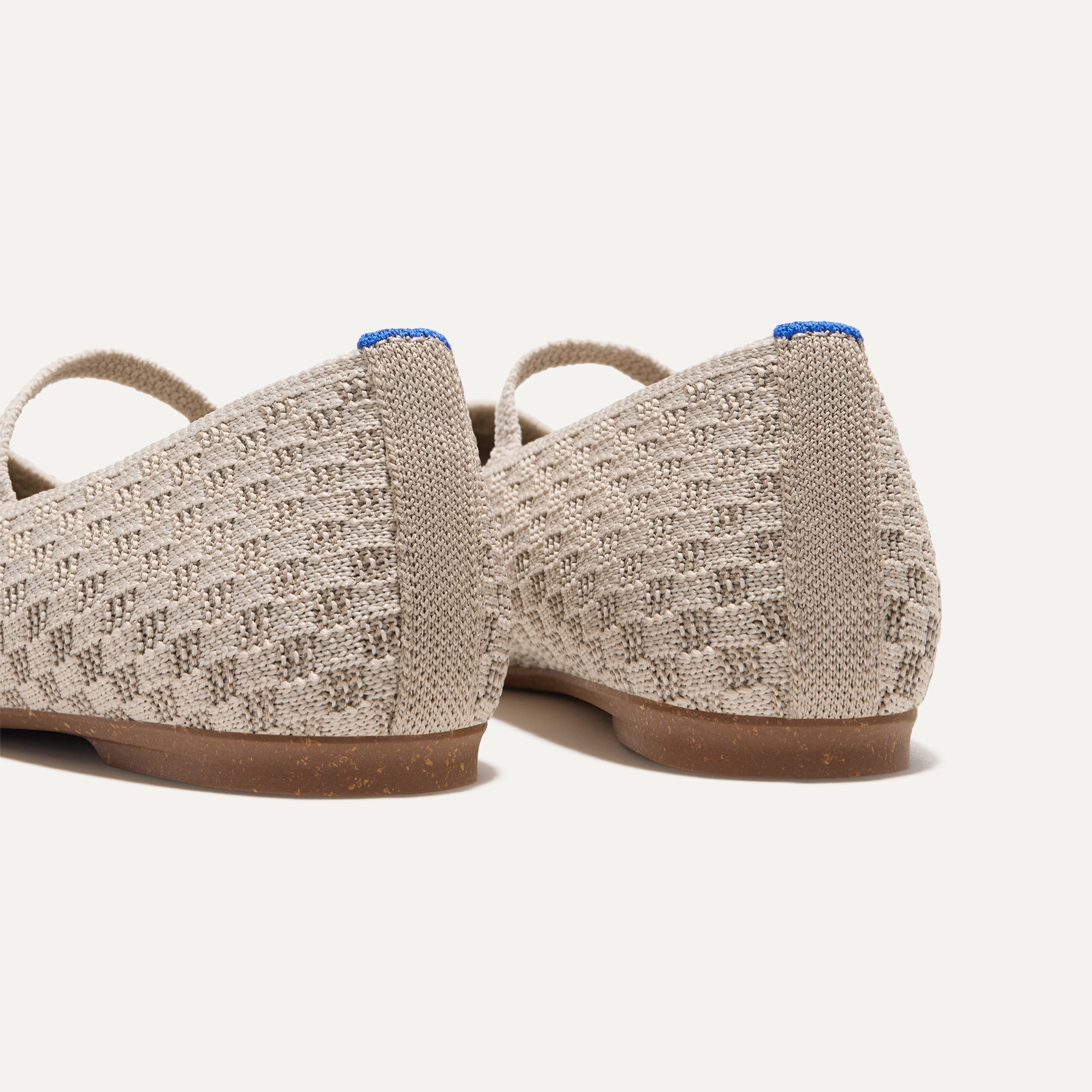 The Max Square Mary Jane Frappe Basketweave Shoes - Comfortable & Stylish Women's Flats for Work, Office, and Casual Wear