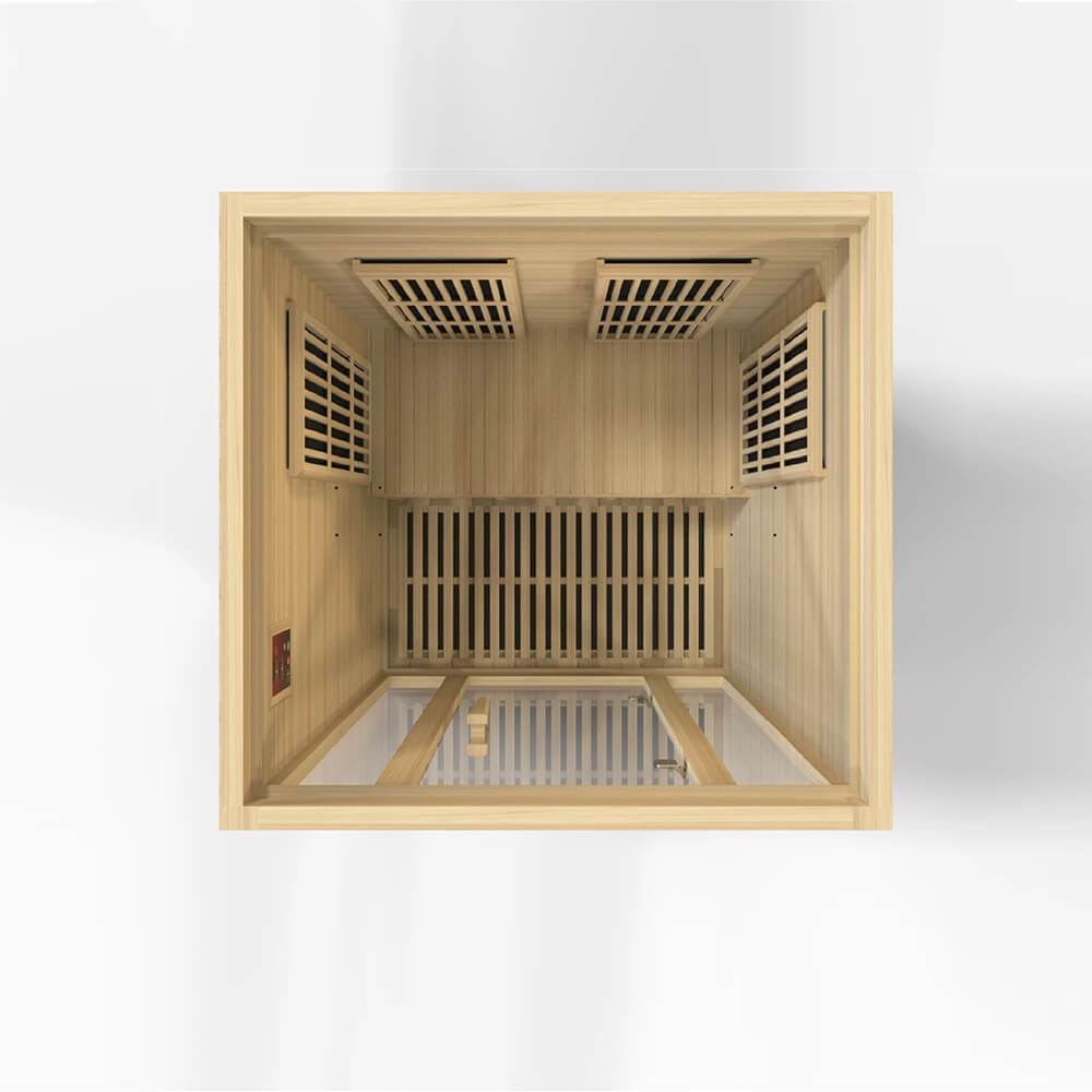 Maxxus Seattle 2 Person Low EMF Infrared Sauna MX-J206-01 for Home Relaxation & Detox Therapy