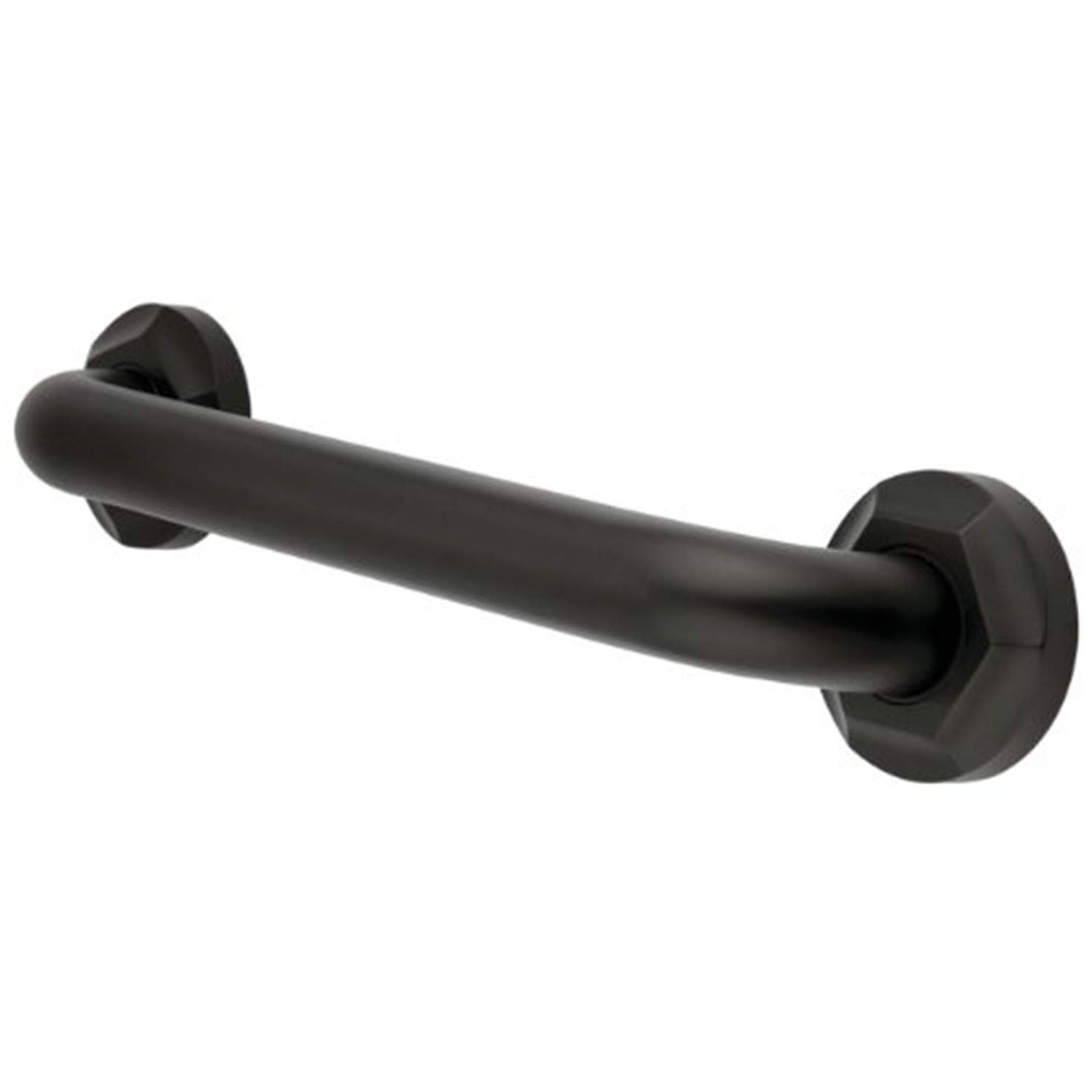 Kingston Brass DR714185 18-Inch Grab Bar - Oil Rubbed Bronze Finish, 1.25-Inch Outer Diameter - ADA Compliant Bathroom Safety Handle for Shower, Bathtub & Toilet Accessibility (Metropolitan Decor Collection)