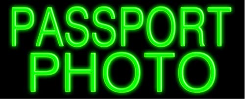 Custom Passport Photo Neon Sign #10275 - USA Made, Durable & Vibrant for Home Bar, Office Decor, or Photography Studio Lighting