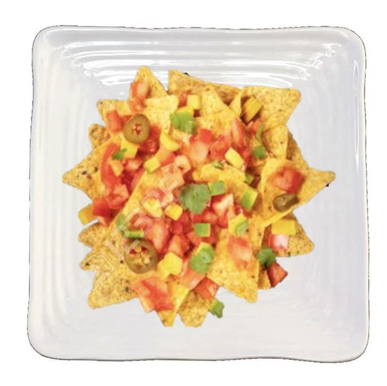 Lucky Star Melamine Square Dinner Plates - 7.5