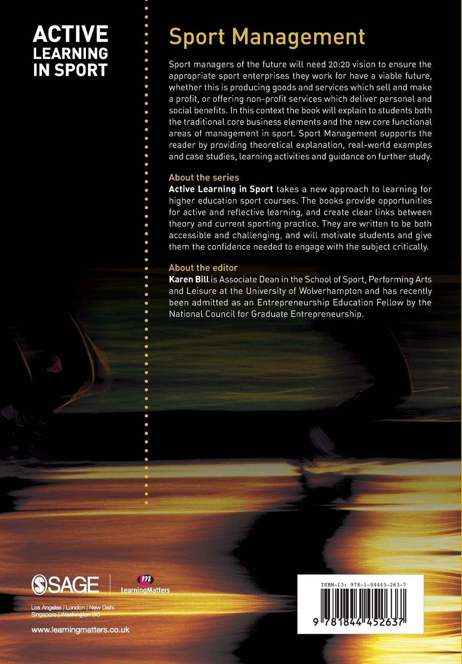 Sport Management Textbook - Active Learning in Sport Series | Essential Guide for Coaches, Students & Sports Professionals | Perfect for Classroom & Online Learning