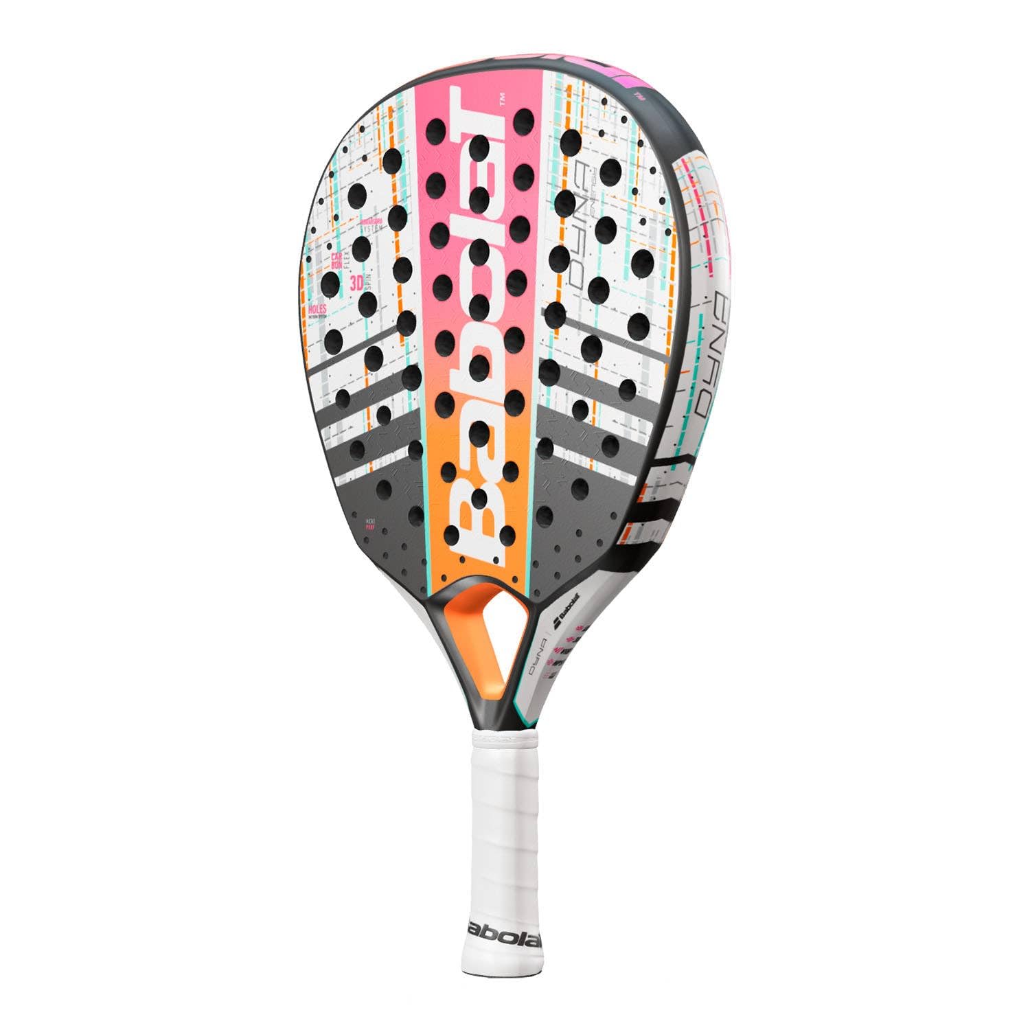 Babolat Dyna Energy 2023 Tennis Racket - Lightweight Carbon Fiber Frame for Power & Control | Perfect for Competitive Play & Training Sessions