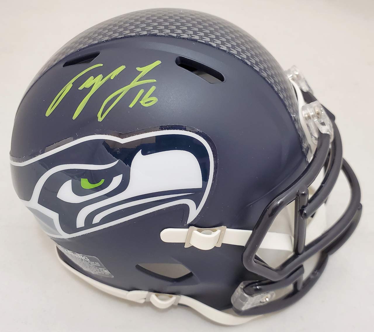 Tyler Lockett Autographed Seattle Seahawks Speed Mini Helmet - Green MCS Holographic - Perfect for NFL Collectors, Sports Memorabilia Displays & Seahawks Fan Gifts
