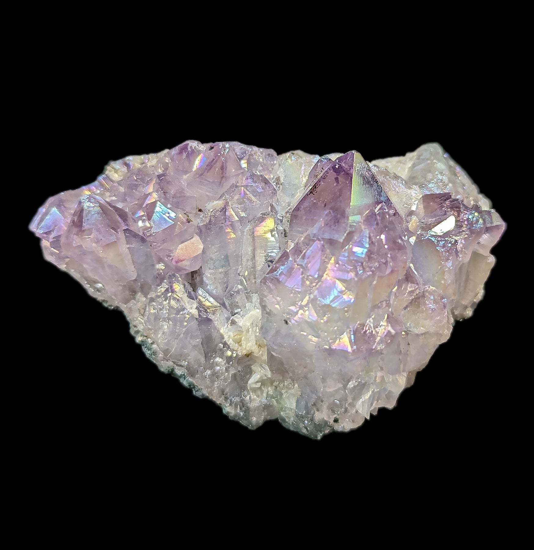 Angel Aura Amethyst Crystal Cluster - Natural Healing Stone for Meditation, Chakra Balancing & Home Decor - Perfect for Spiritual Healing, Yoga Spaces & Gift Giving
