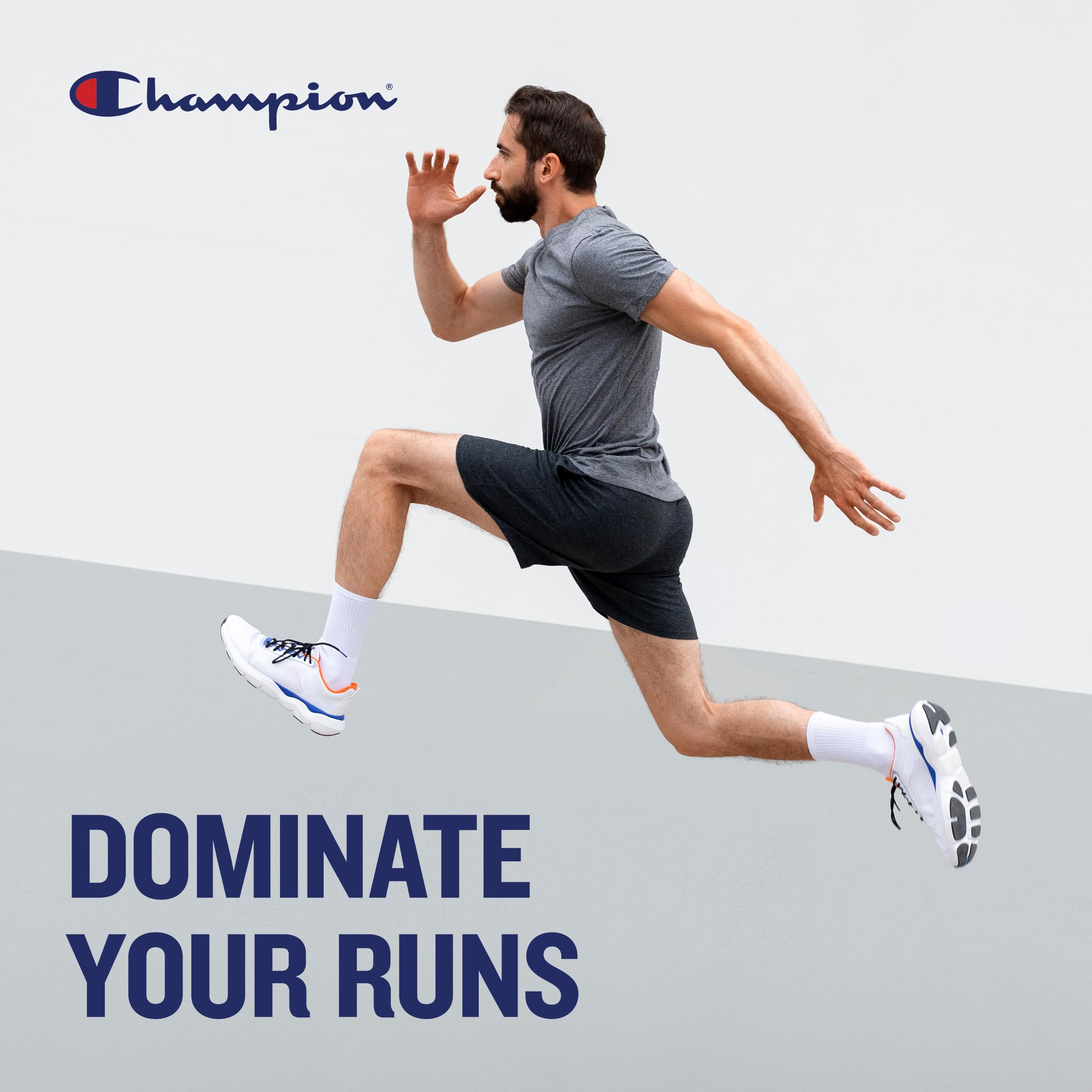 Champion Men's Big & Tall Gym Shorts 2-Pack - Performance Dry Fit Running Shorts for Workout, Training & Casual Wear