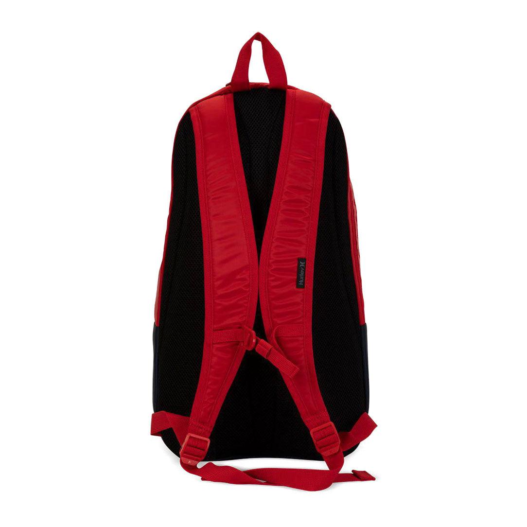 Hurley Fast Lane Backpack - Durable Red & Blue Laptop Backpack for School, Travel & Work | Water-Resistant & Stylish Daypack for Men & Women