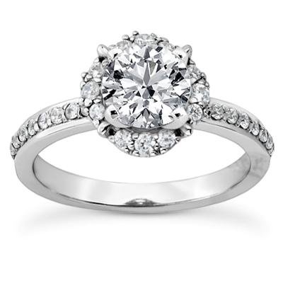 1.74 ct TW Round Diamond Engagement Ring & Matching Wedding Band Set in 18K White Gold - Perfect for Proposals, Anniversaries & Bridal Jewelry