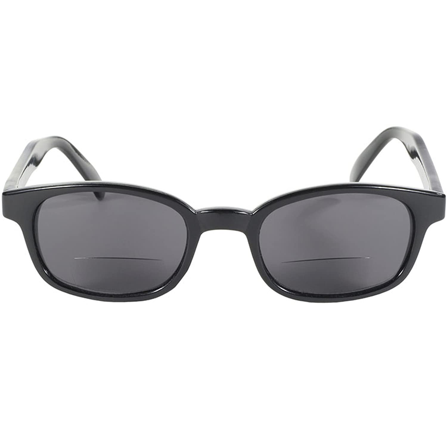 Pacific Coast Sunglasses X-Kd Readerz Smoke Lens 2.25 Rectangular Sunglasses for Men & Women - Black Frame, 55mm Lens Width, 60mm Temple Length - Perfect for Reading, Driving, and Outdoor Activities