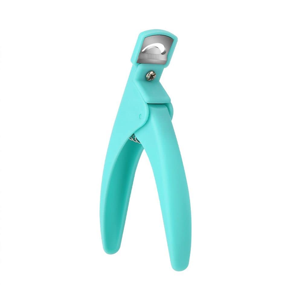 Professional U-Shaped Nail Clipper & Edge Cutter - Manicure Pedicure Scissors Trimmer for Nail Art (Green) | Perfect for Home Salon, DIY Nail Care & Professional Grooming