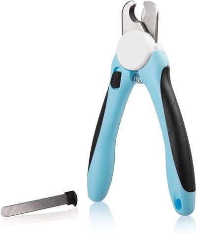 Premium Dog Nail Clippers with Safety Guard - Professional Pet Grooming Tool for Small & Large Dogs - Pain-Free Trimming at Home (Great for Puppies & Adult Dogs)