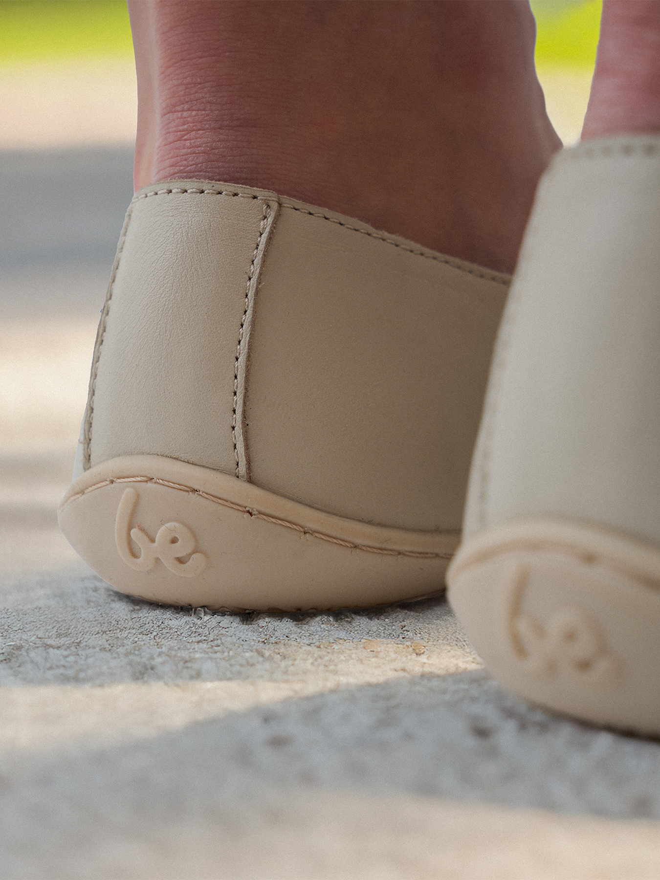 Barefoot Moccasins for Women - Be Lenka Rosaluna Light Beige Soft Leather Minimalist Shoes | Indoor/Outdoor Comfort for Home, Office & Travel