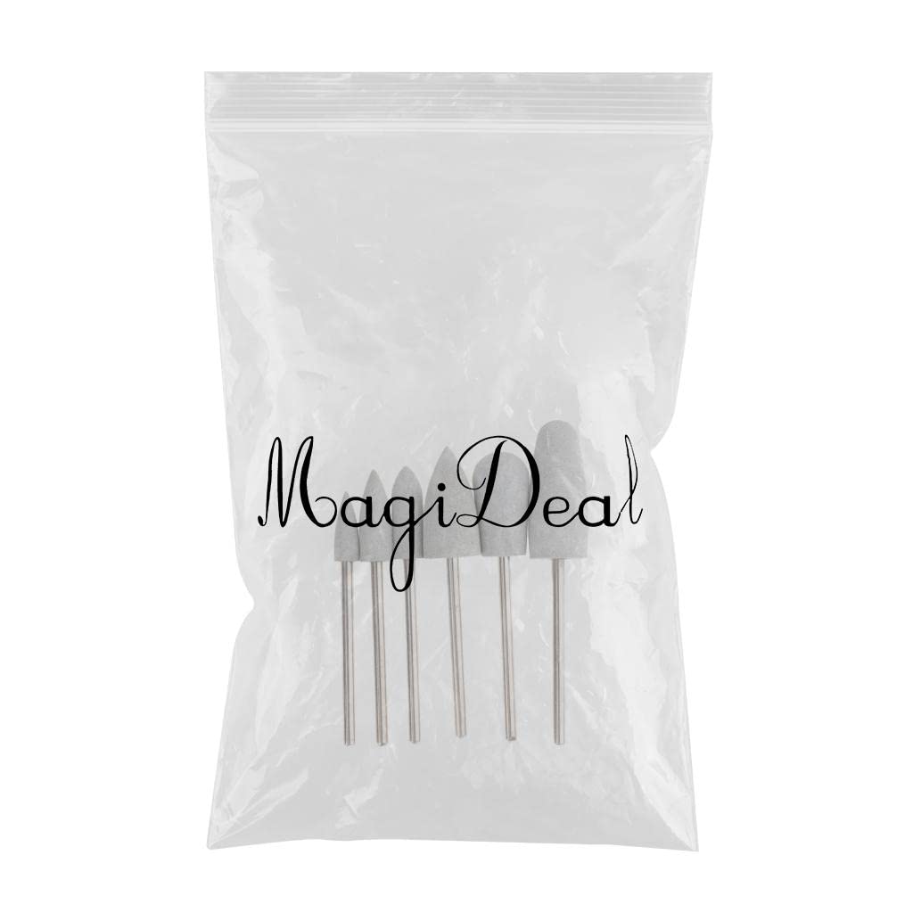 6 Pcs Electric Nail Drill Bits Set for Manicure & Pedicure - Professional Nail File Tools for Salon & Home Use - Perfect for Acrylic, Gel & Natural Nails