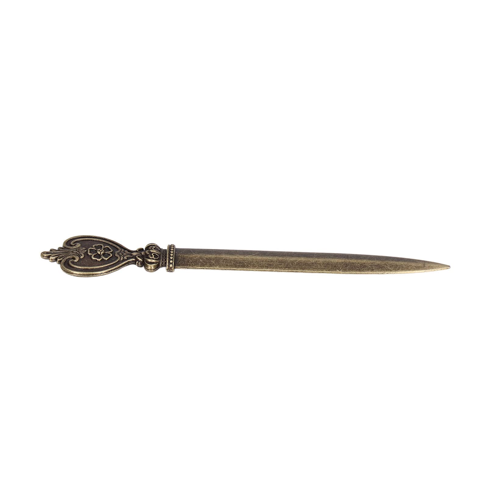 Vintage Metal Letter Opener - Premium Retro Envelope Slitter with Elegant Detailing, Lightweight Manual Mail Opener for Home & Office Use (Style 6) | Perfect for Opening Letters, Bills, and Invitations with Classic Charm