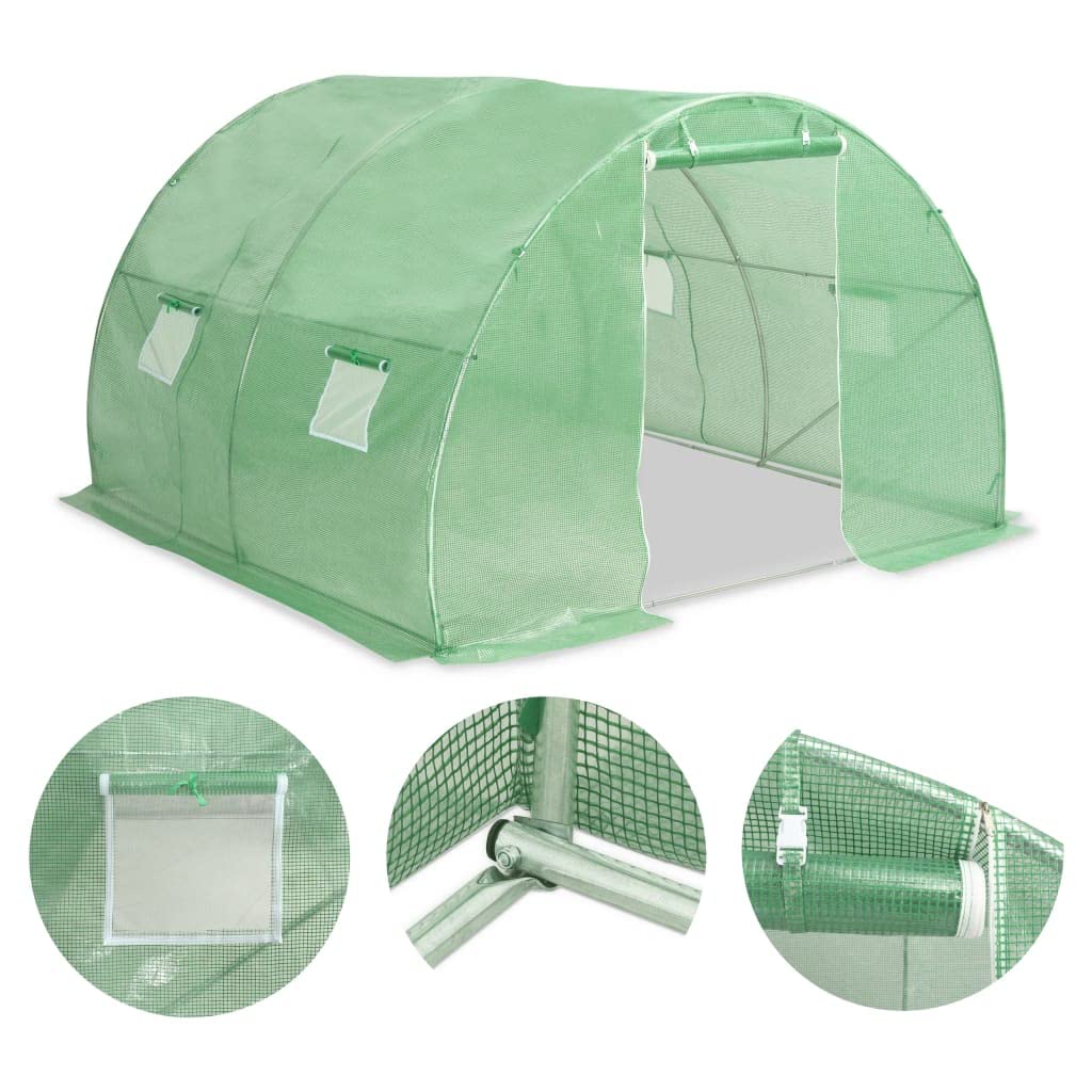 Walk-in Greenhouse for Outdoor Gardening - 96.9 ft² Plant Greenhouse Kit for Seedlings, Flowers, Herbs & Vegetables (118.1