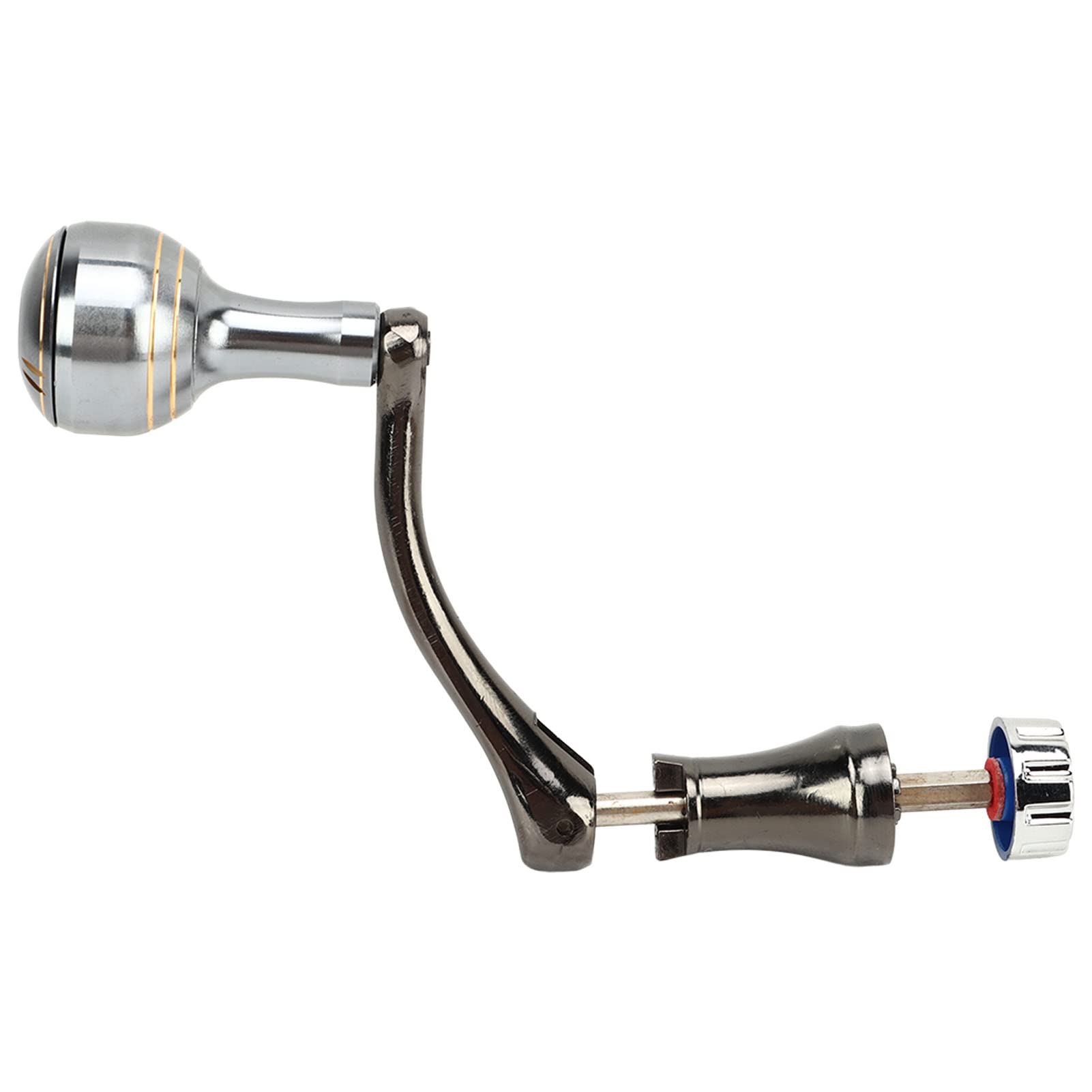 VBESTLIFE Aluminum Alloy Fishing Reel Handle - Smooth Spinning Reel Rocker Arm with Ball Grip for Saltwater & Freshwater Fishing Gear | Perfect for Bass, Trout, and Saltwater Anglers