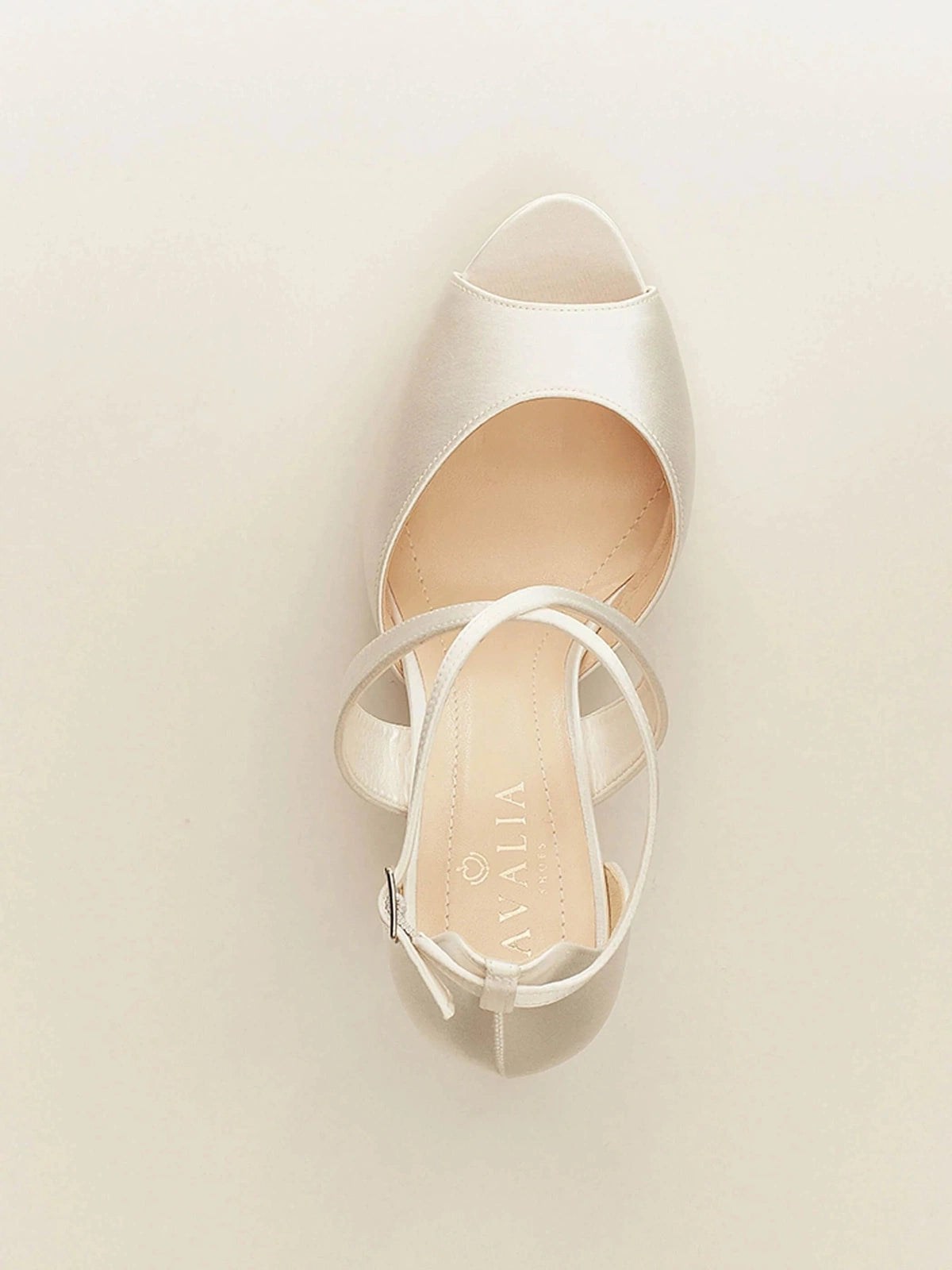 Ivory Satin Bridal Shoes with Comfortable Block Heel for Wedding, Party & Special Occasions - CINDY Collection