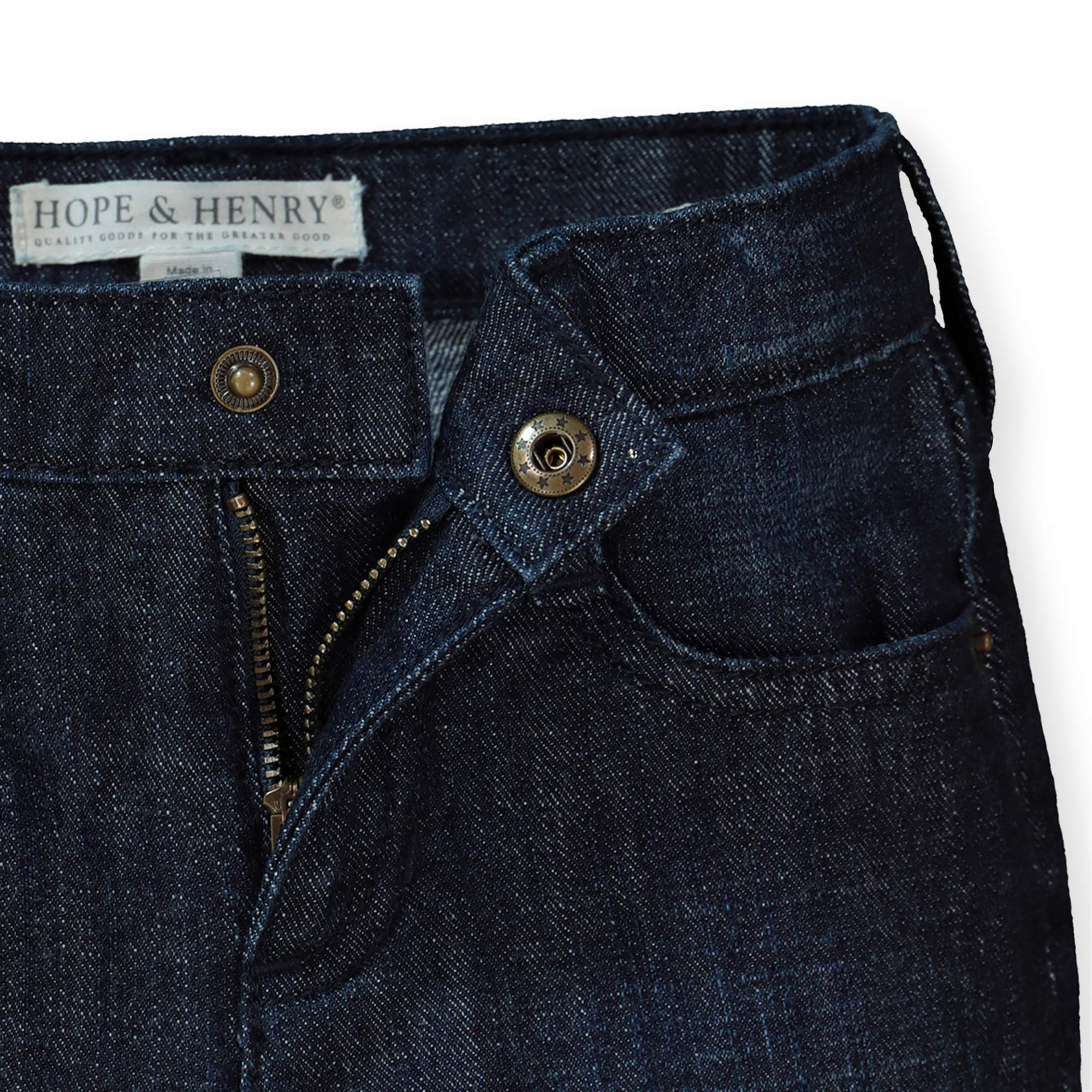 Hope & Henry Boys Lightweight Straight Leg Denim Jeans - Comfortable Casual Pants for School, Play & Everyday Wear