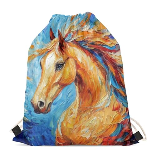 Aesthetic Oil Painting Horse
