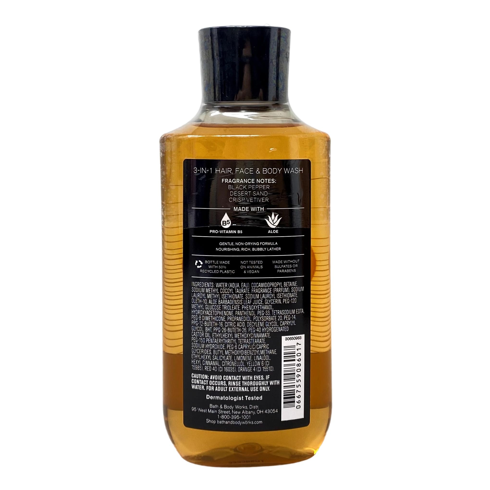Bath & Body Works Men's Canyon Duo Bundle - 3-in-1 Hair Face Body Wash & Body Spray with Cabin Spice Bar Soap - Full Size - Fresh Scent for Gym, Travel & Daily Use