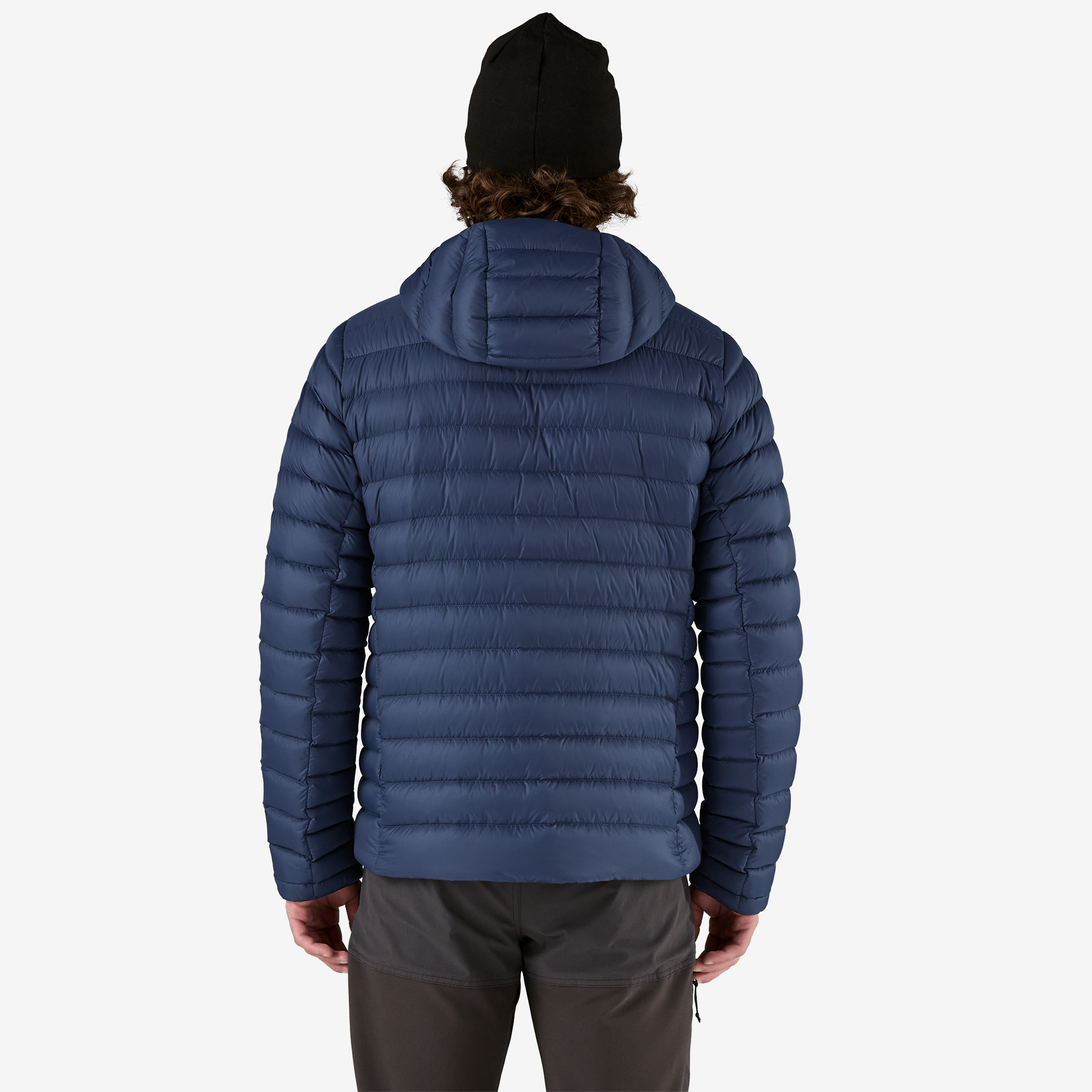 Men's Down Sweater Hooded Jacket - Lightweight Warm Winter Coat for Outdoor Activities & Casual Wear