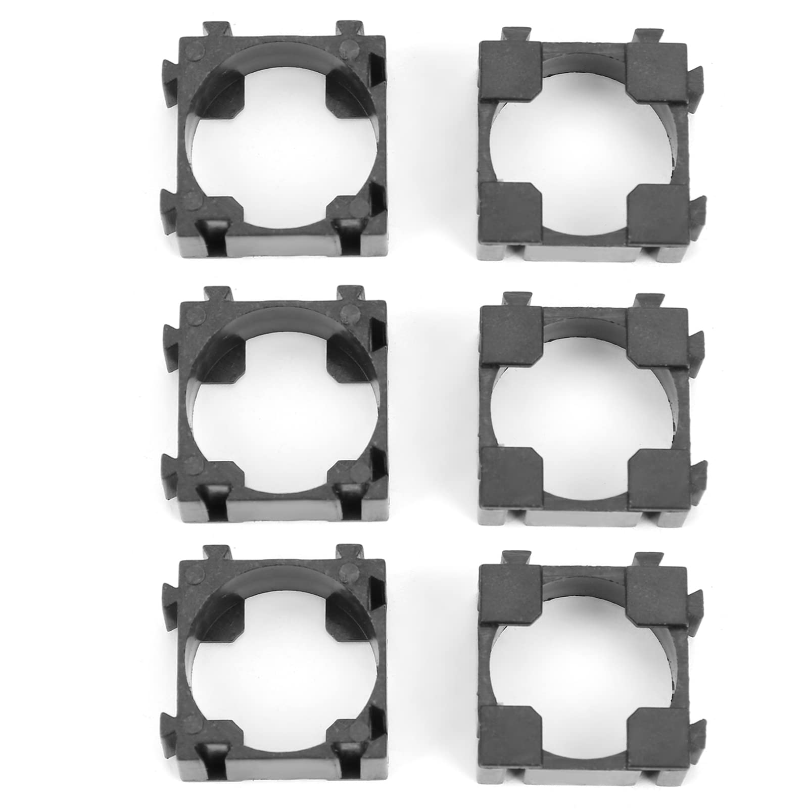100Pcs Li-ion Battery Holder - Portable Cylindrical Battery Pack Organizer with Short Circuit Protection | Ideal for DIY Electronics, Flashlights & Power Banks