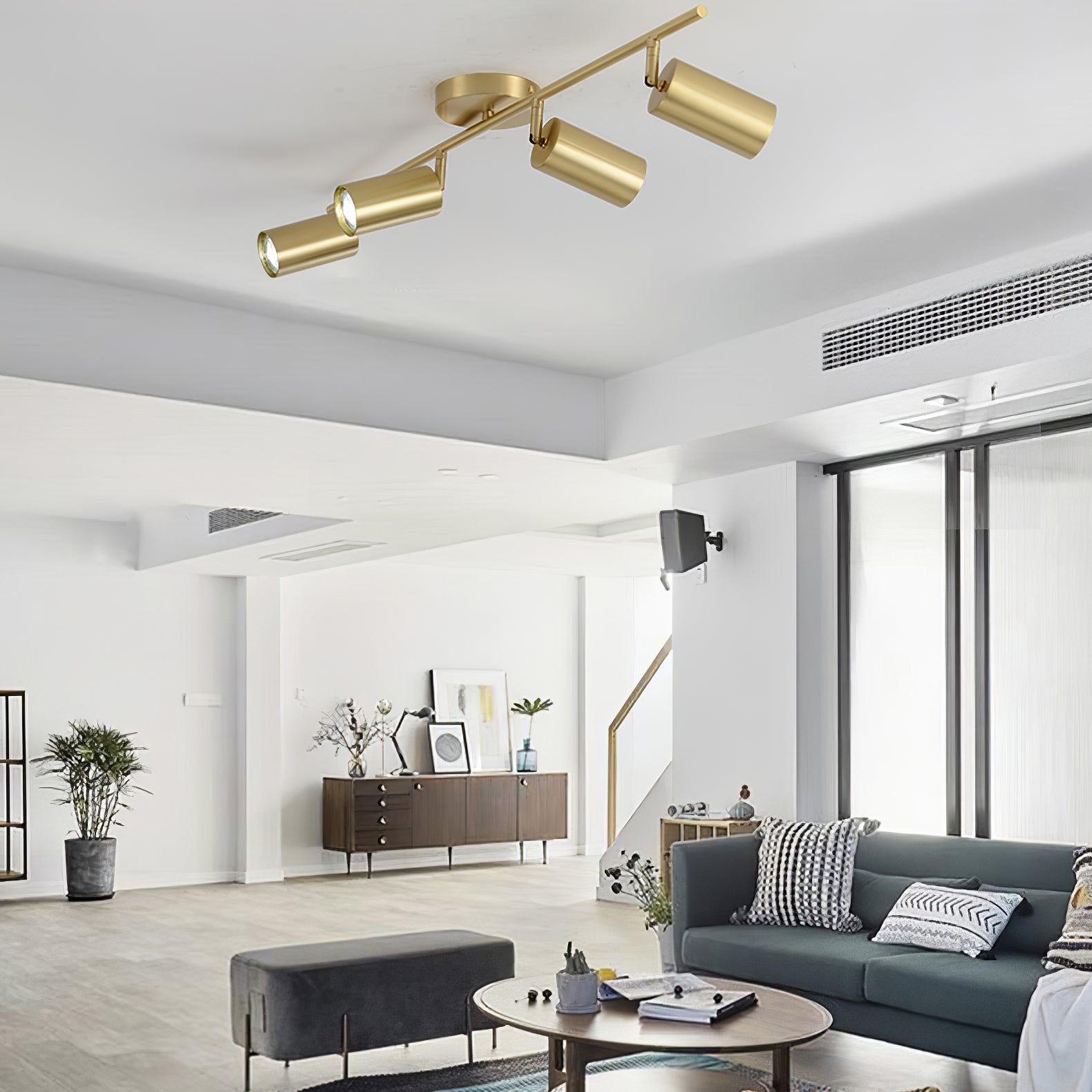 Modern LED Ceiling Light Fixture - Evanna Flush Mount Light for Bedroom, Living Room, Kitchen - Energy Efficient Dimmable Indoor Lighting for Home Decor