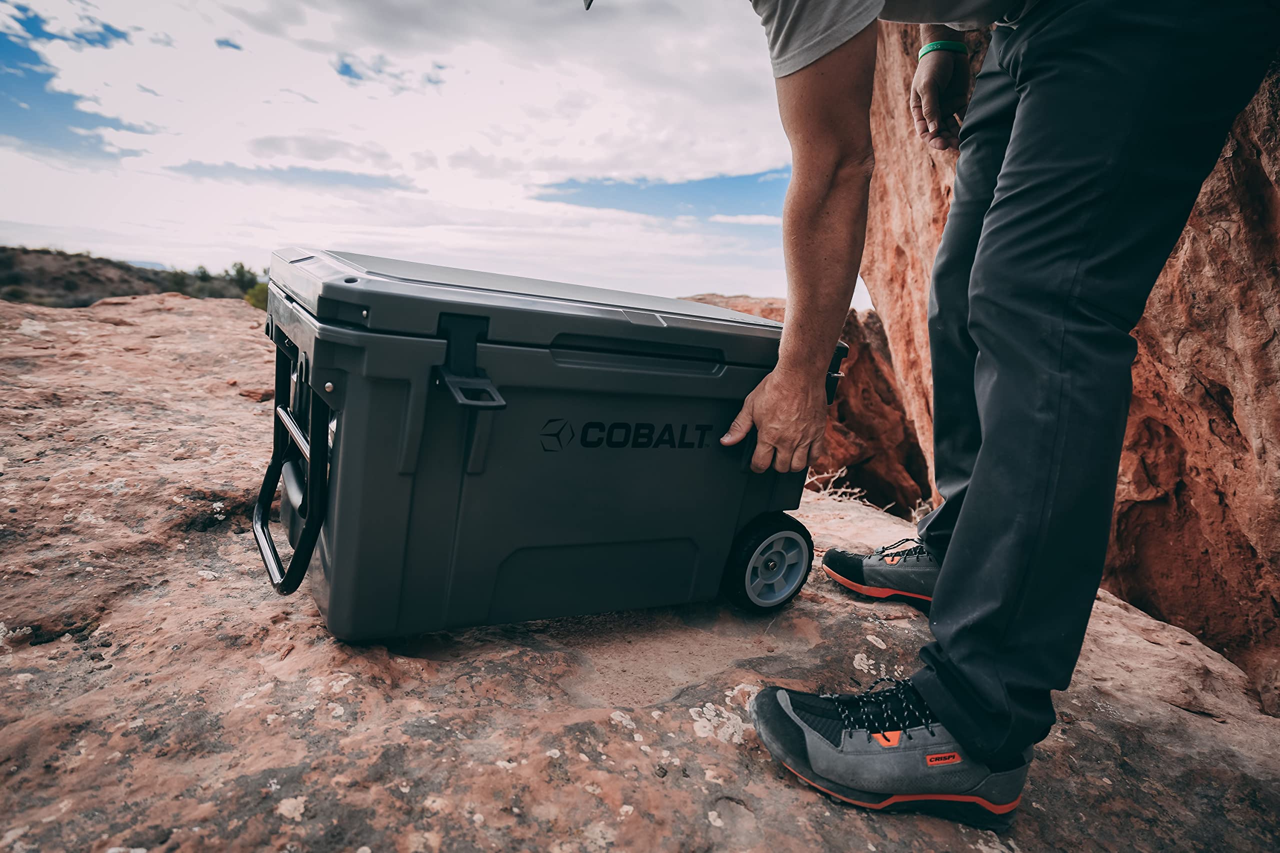 Cobalt 55 Quart Roto Molded Super Ice Cooler - Heavy Duty Large Ice Chest Keeps Ice for 3 Days | Perfect for Camping, Beach Trips, Tailgating & Outdoor Adventures