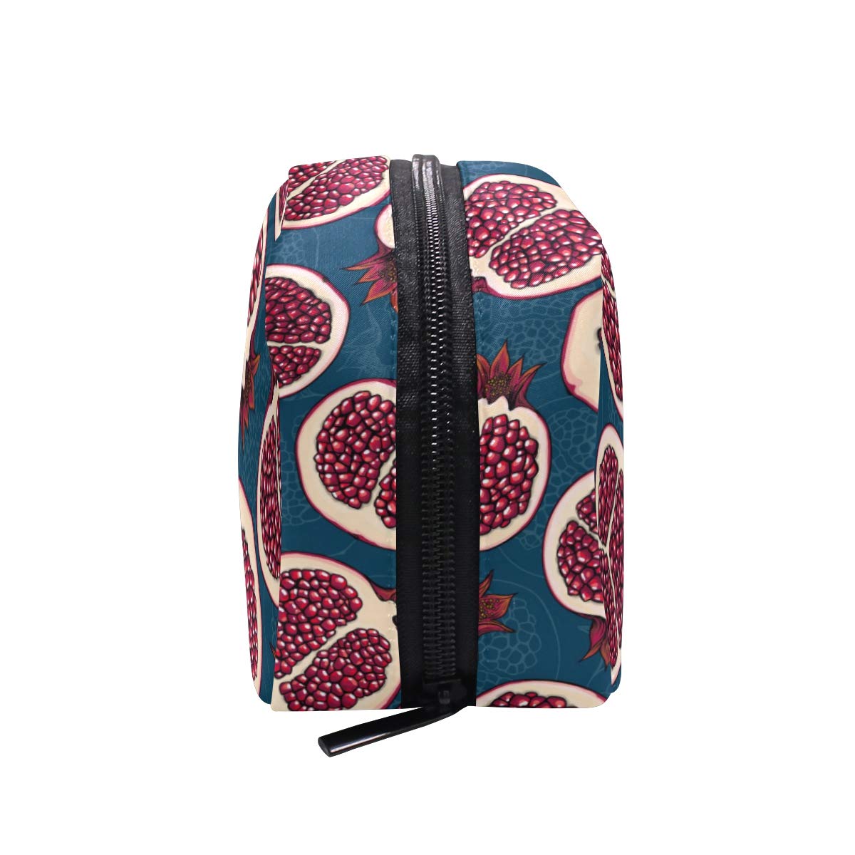 MOYYO Pomegranate Slices Makeup Bag - Waterproof Cosmetic Organizer for Women | Lightweight Travel Toiletry Bag with Zipper | Perfect for Gym, Vacation & Daily Use (Pink)