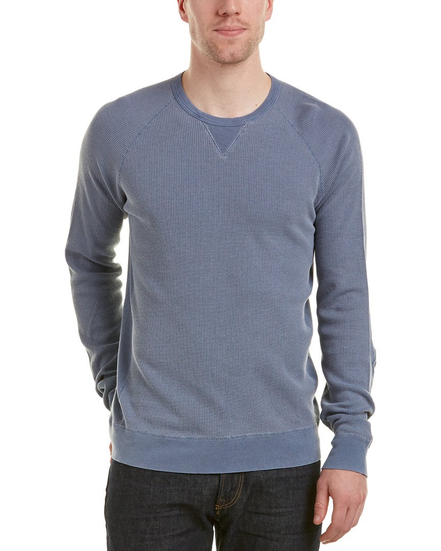 Mills Supply Men's Long Sleeve Faded Thermal Shirt - Comfortable Flannel Lined Winter Shirt for Outdoor Work & Casual Wear