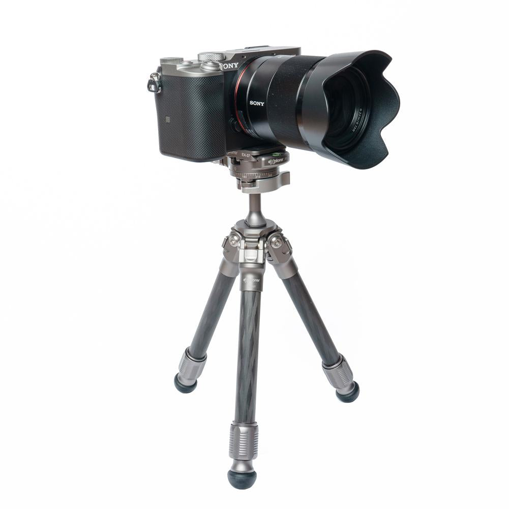 Explorer GX KIT Gravity Explorer Table Top Tripod Kit - Compact Portable Camera Stand for DSLR, Smartphone & Webcam - Perfect for Vlogging, Live Streaming & Outdoor Photography