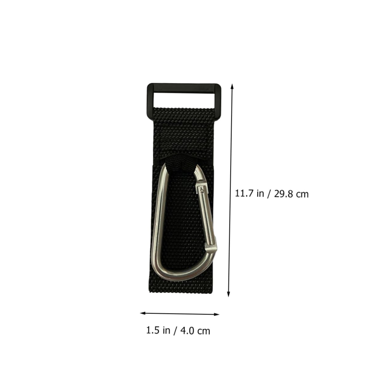 COOLHIYA Baby Stroller Hooks - 4 Pack D-Shape Stroller Hangers with Carabiner Clips, Silver Mummy Bag Holder for Diaper Bags & Shopping (Perfect for Strollers, Shopping Carts & Travel Accessories)