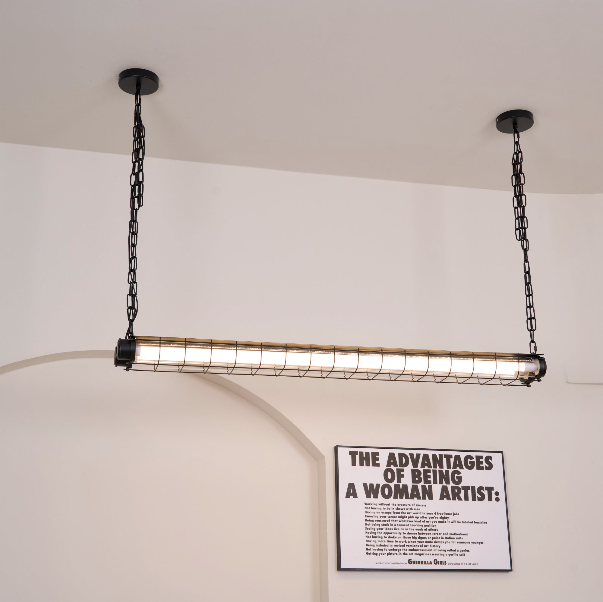 Handmade Artisan Glass Linear Chandelier - Modern Elegant Lighting for Dining Room, Living Room, and Bedroom