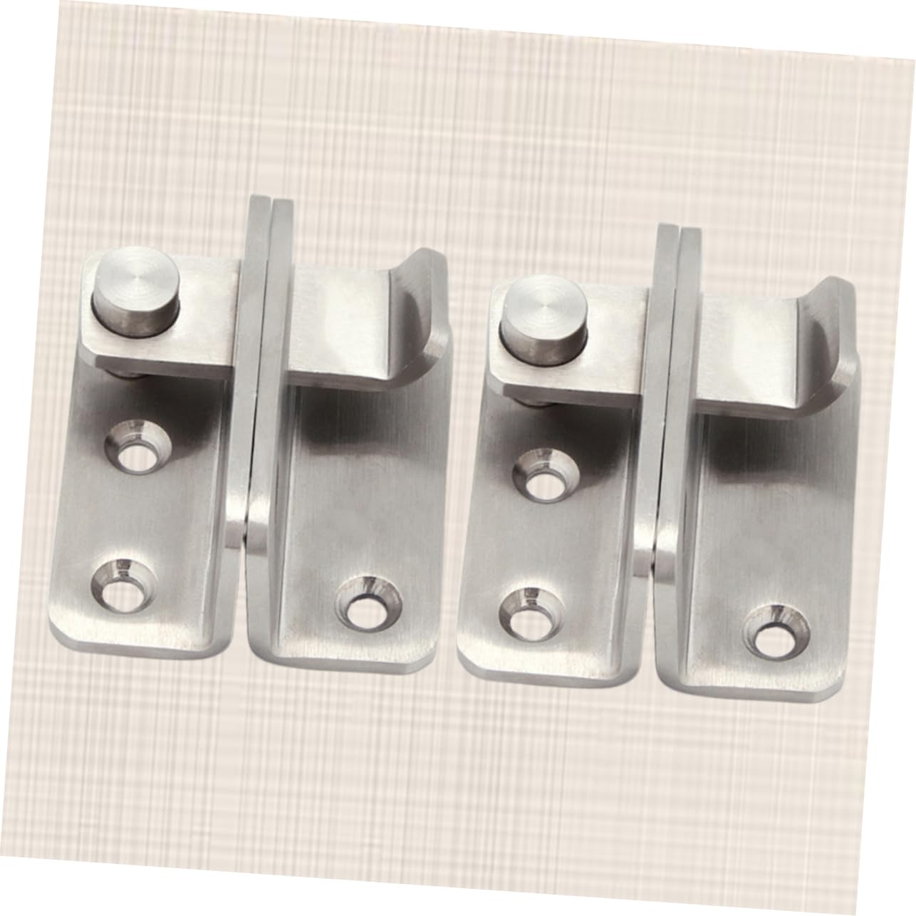 6-Pack Cabinet Door Locks with Cage - Child Proof Safety Latches for Drawers, Cupboards & Furniture - Heavy Duty Security Door Bolts for Home, Office & Skateboard Storage (Black)