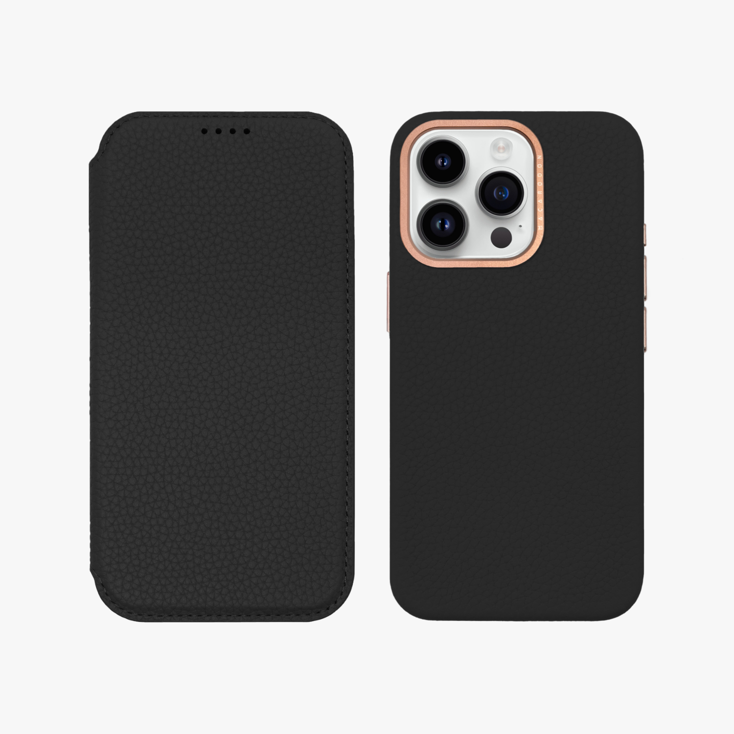 Premium iPhone 16 Pro MagSafe Leather Flip Case - Genuine Hybrid Leather Wallet Cover with Card Slots | Perfect for Business Travel & Daily Protection