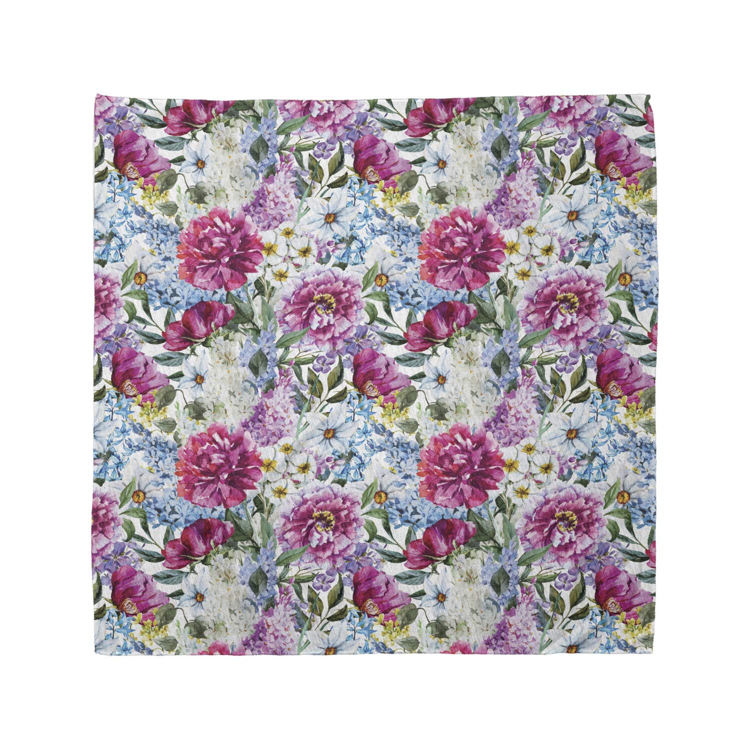 Ambesonne Floral Bandana Scarf - Watercolor Bouquet Design, Unisex Head Wrap & Neck Tie for Women, Men - Perfect for Outdoor Activities, Music Festivals, and Fashion Accessories