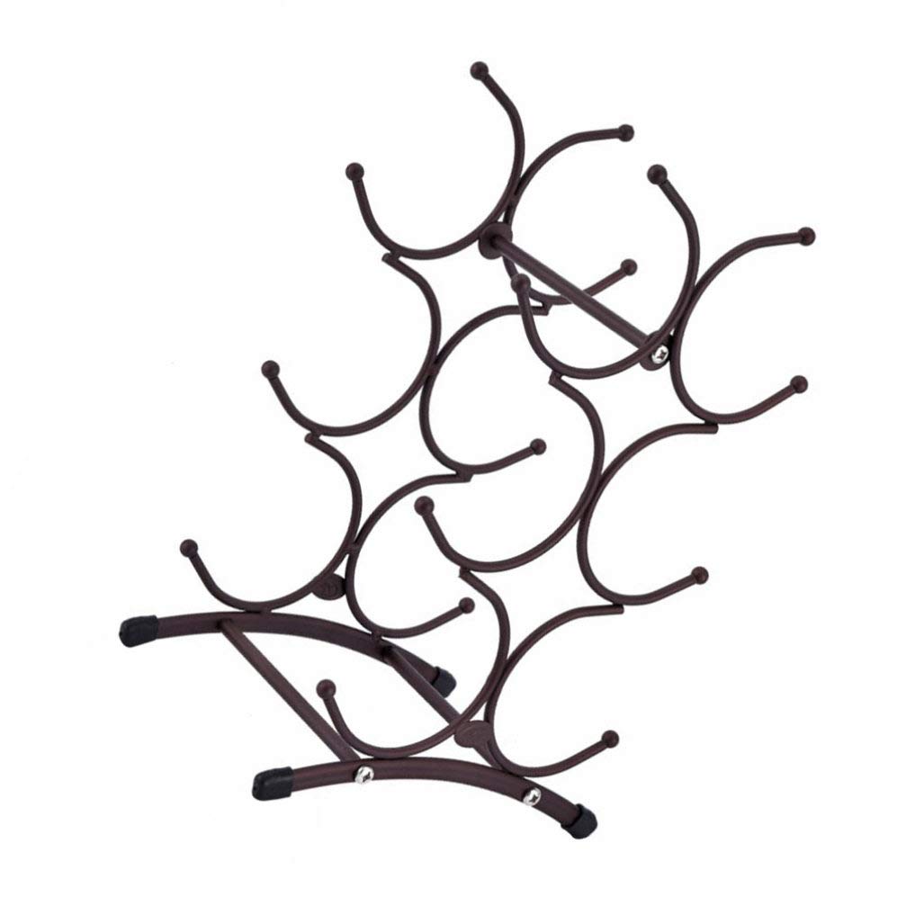 Cabilock 1-Piece Iron Wine Rack - Sturdy Kitchen Storage Shelf for Wine Bottles | Home Bar Decor, Dining Room Display & Tabletop Wine Holder - Perfect for Kitchen Organization & Entertaining Guests