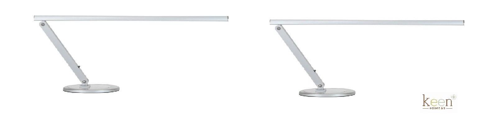 2-Pack KEEN Slim-Line LED Table Lamp with USB Charging Port - Perfect for Nail Salon Manicure Tables, Spa Reception Desks & Massage Spa Equipment - Modern Lighting Solution for Professional Beauty Spaces