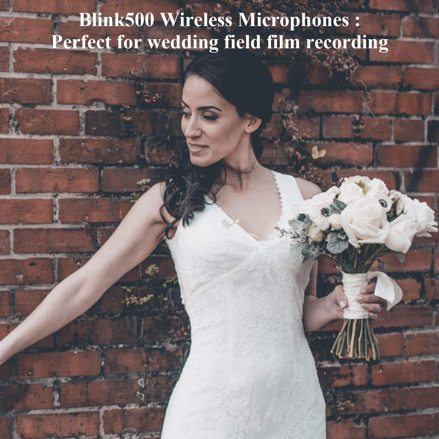 Saramonic Blink500 2.4GHz Dual-Channel Wireless Lavalier Microphone System for DSLR, Mirrorless Cameras, iPhone, Android - Compact & Noise-Reduction for Vlogging, Interviews, YouTube Videos (White)