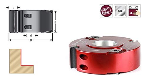 Amana Tool - 125mm Diameter Industrial Grade Straight Cutter (61470) for Woodworking, Metal Cutting & CNC Machining