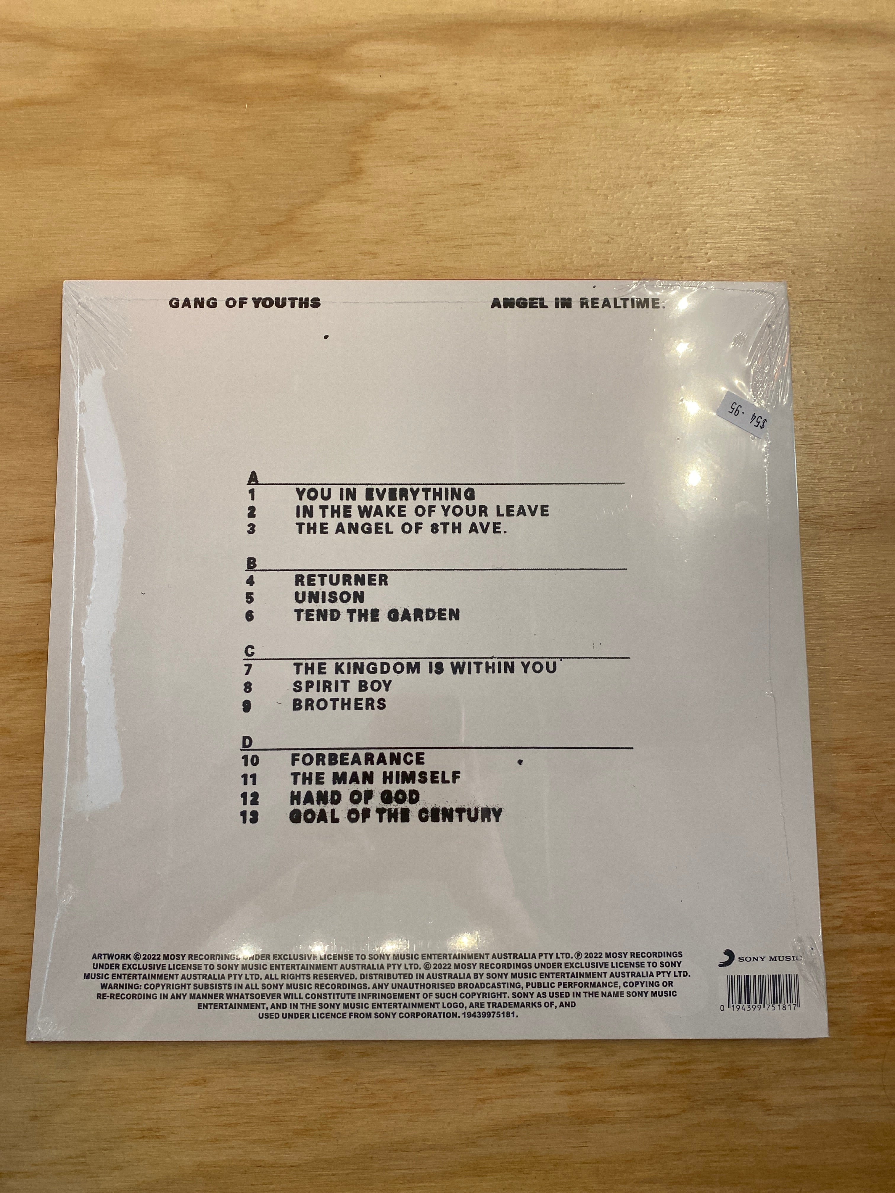 Gang of Youths - Angel in Realtime (Limited Edition Colored Double Vinyl LP) | Indie Rock Music Album for Record Collectors & Audiophiles - Perfect for Home Listening, Gifts & Vinyl Enthusiasts